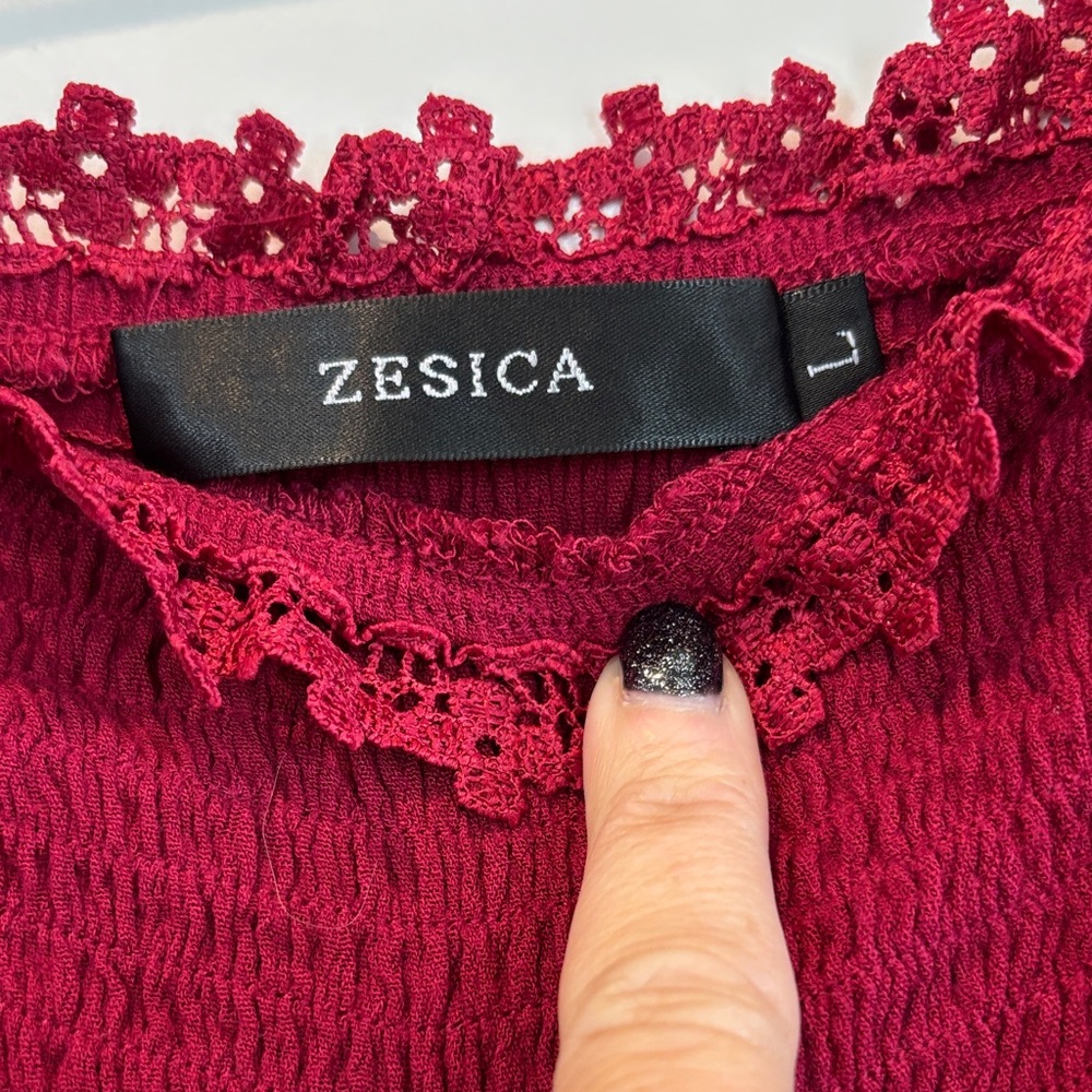 Casual Burgundy Maxi Dress - Picture 2 of 6